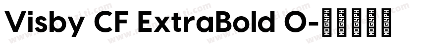 Visby CF ExtraBold O字体转换